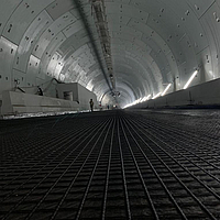 Einsatz von HaTelit zur Verstärkung in einem Tunnel