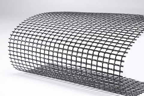 Materialansicht des Netzes PES-PVC 40/40 für die Tectura Textile Fassade