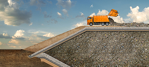 Effektive Zwischenabdichtung für mehr Abfall auf Deponien Effektive Zwischenabdichtung für zusätzliche Abfallmengen in bestehenden Deponien