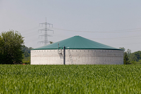 HUESKER Cogatec Biogasspeicher - Nachhaltige Speicherung von Biogas