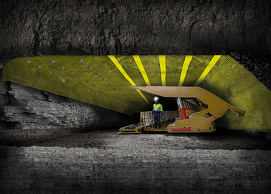 Hochfeste Bergbausicherung: HUESKER Minegrid® Geogitter für sichere Steinfall- und Strebbausicherung