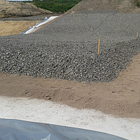 Surface sealing of landfill section A