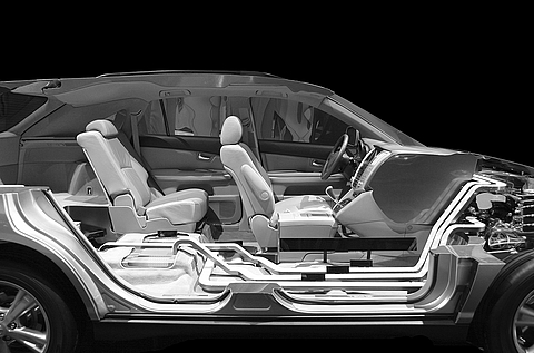 TechnoTex Verstärkungsgewebe: Hochfestes, leichtes und schwer entflammbares Material für sicheren und kostengünstigen Leichtbau in der Automobilindustrie