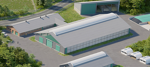 Lubratec Komplettlösungen: Intelligente Kombination von Belüftung und Belichtung für die Kälberaufzucht Lubratec Komplettlösungen: Produkte für die Kälberaufzucht, darunter Concept für intelligentes Stallklima