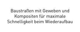 Info-Karte zu Baustraßen mit Geweben Details