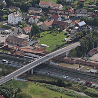 Aerial photo of the building site, with kind permission of Bickhardt Bau AG