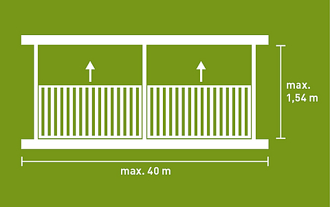Lubratec Hubfenster Zeichnung - Langlebig und flexibel einstellbar